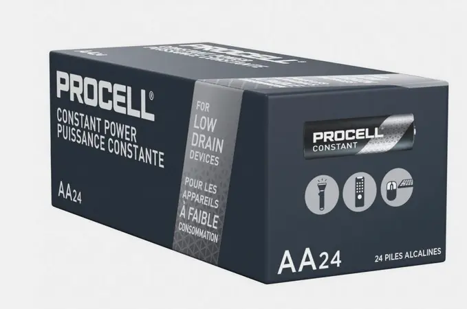 [3PROCELL-AA] Battery AA Cell Box 24/Box 6box/case